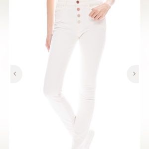 Never Worn Mother Pixie Rainbow Button Fly Skinny Jeans Size 27